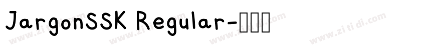 JargonSSK Regular字体转换